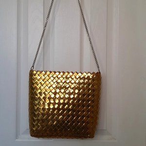 Gold Recycled Materials Purse